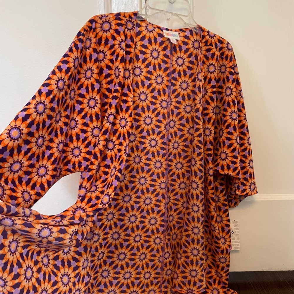 Orange and Purple Kimono/Cover up